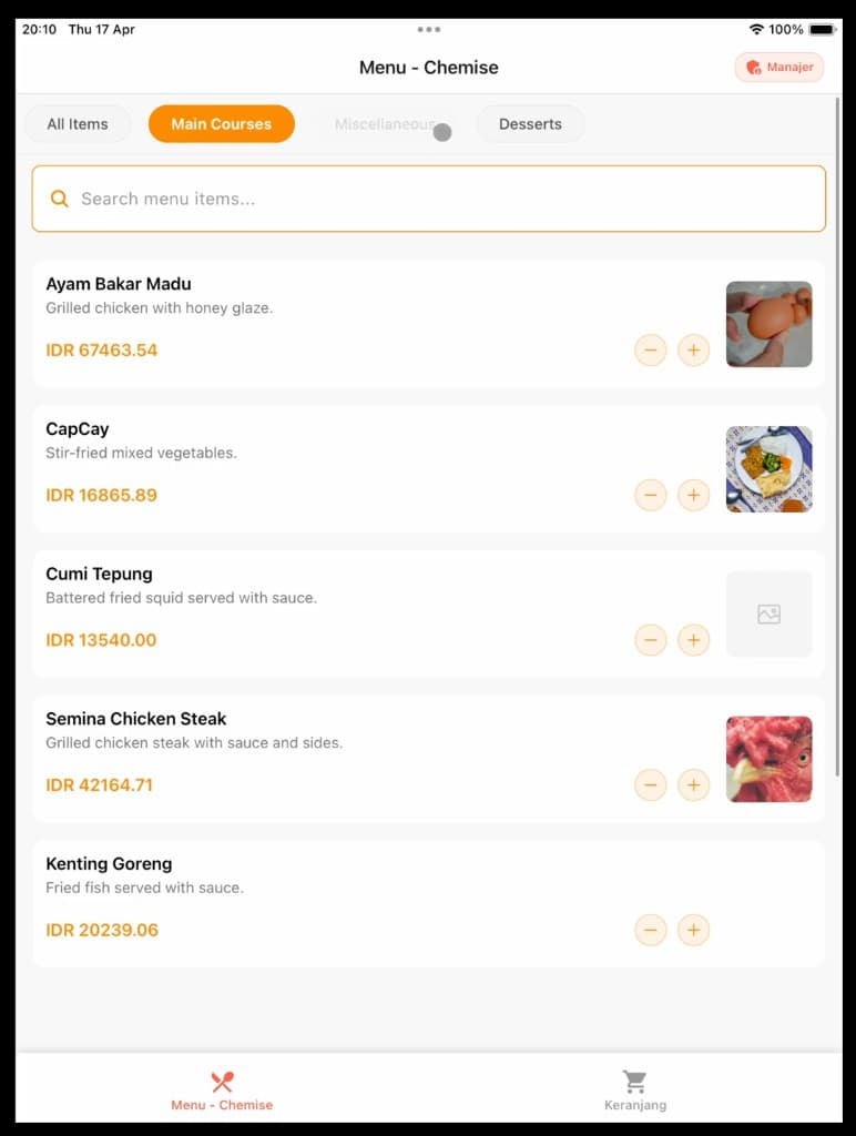 BukuWarung: retail POS screen