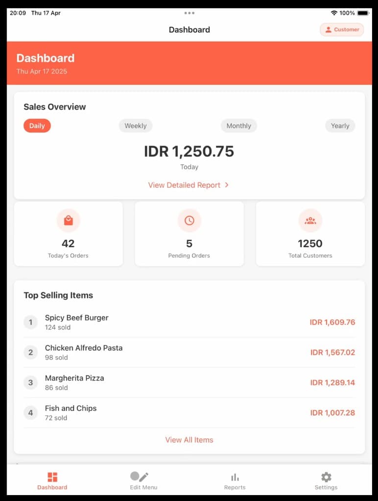 BukuWarung: retail POS screen